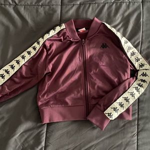 Kappa tracksuit satin cropped jacket